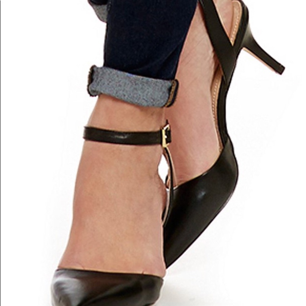 Esperance Ankle-Strap Pointed-Toe Pumps